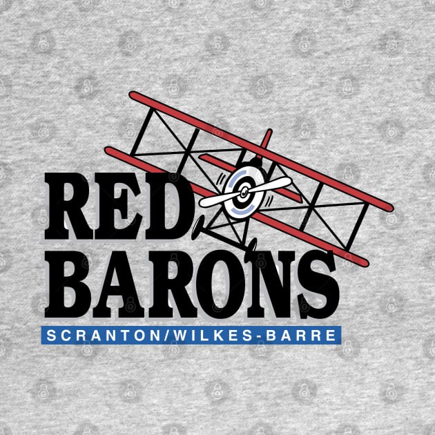 Scranton/Wilkes-Barre Red Barons by Tee Arcade